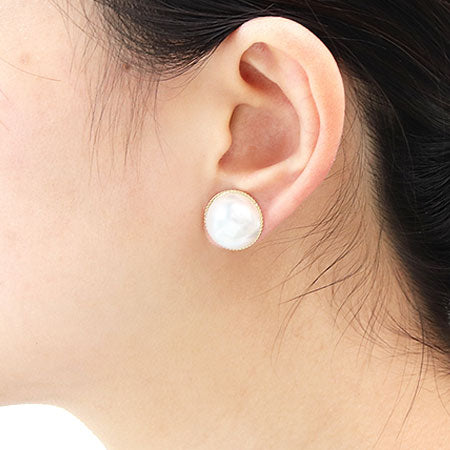 ピアス チタン ミール皿 ゴールド