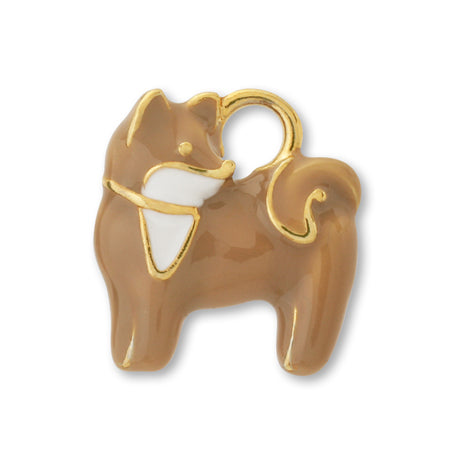 Charm Japanese style dog brown/G