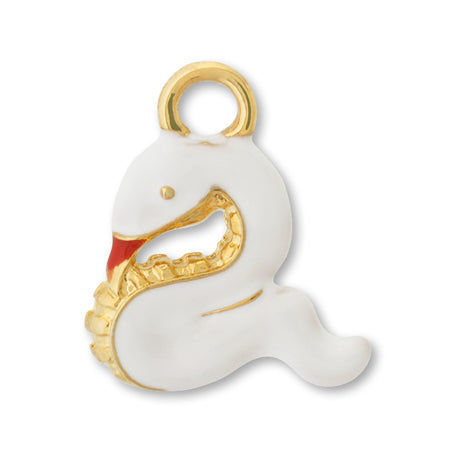 Charm Japanese style snake white/G