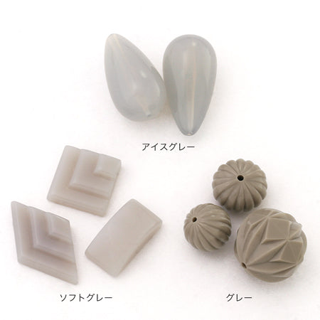 アクリル ドイツ製 ダイヤ(無穴) ソフトグレー【アウトレット】