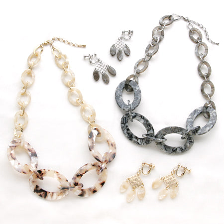 シルキーオーバル大 ブラックマーブル(BK/MB)【アウトレット】