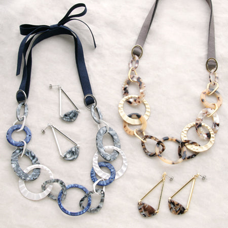 シルキーオーバル大 ブラックマーブル(BK/MB)【アウトレット】