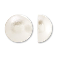 Cotton pearl half round white