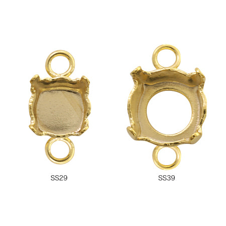 Stone seat with 2 rings for