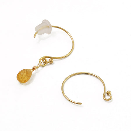 Earring hook with ball K14GF