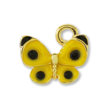 チャーム 蝶 イエロー/G