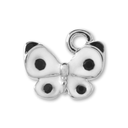 チャーム 蝶 ホワイト/RC