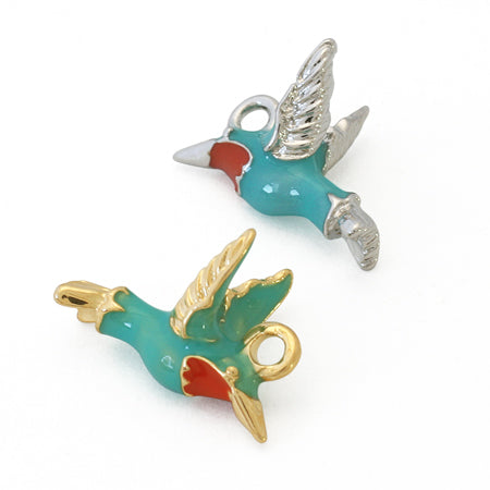 Charm Hummingbird Blue/G