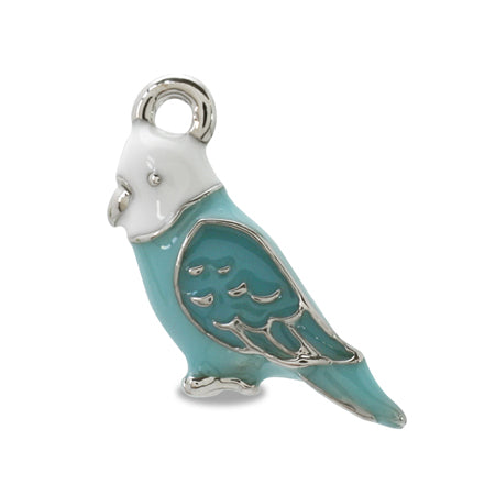 Charm Budgerigar White Blue/RC