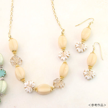 Czech Heart Leaf Crystal/Gold