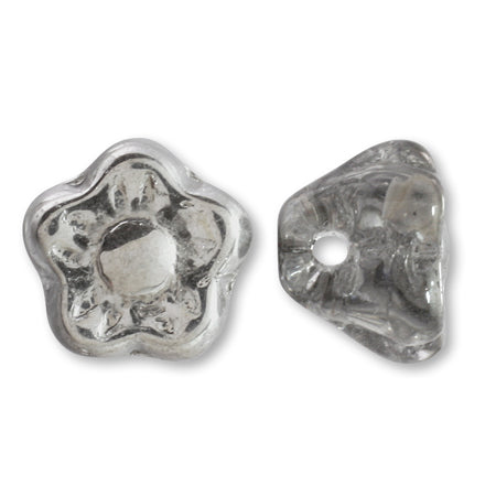 Czech flower beads three-dimensional crystal/cal