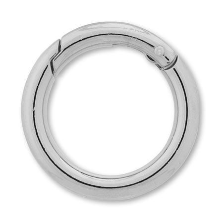 Keychain carabiner round wire nickel