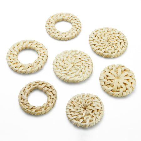 ラタンパーツ ディスク ナチュラル【アウトレット】