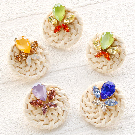 ラタンパーツ ディスク ナチュラル【アウトレット】