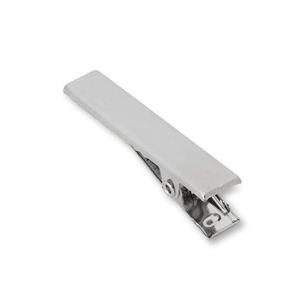 Flat metal clip No.2 Rhodium color