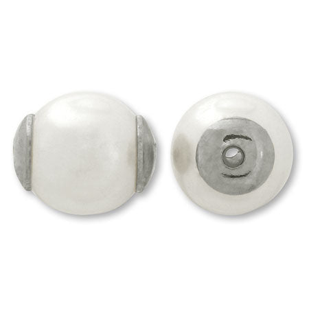 スライドボール パール カン無 ロジウムカラー