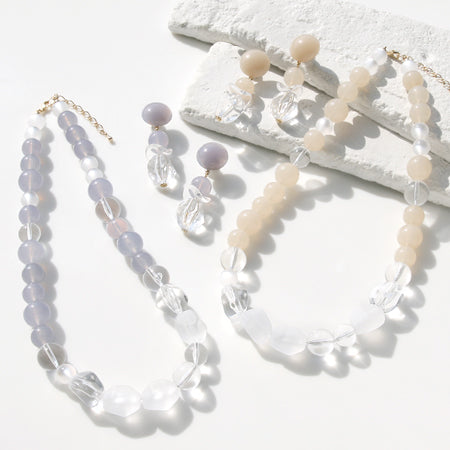 アクリル ドイツ製 カボション ラウンド1 シアーライラック【アウトレット】