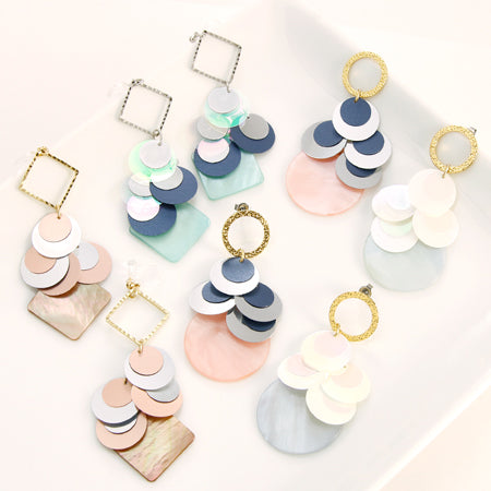 シェルパーツ 丸 1穴 オレンジ【アウトレット】