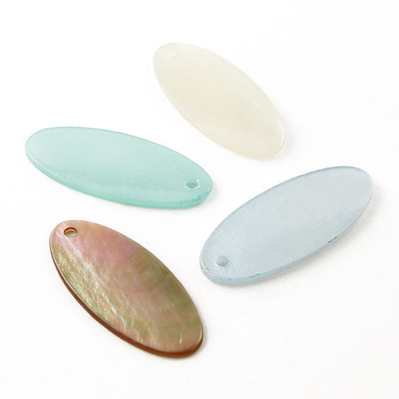 シェルパーツ 楕円 1穴 ブルー【アウトレット】