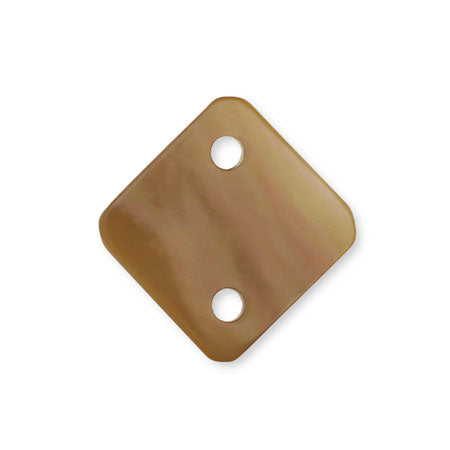 シェルパーツ 菱形 2穴 茶蝶貝【アウトレット】