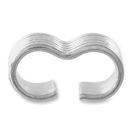 つなぎカン 3の字 スジ入 ロジウムカラー