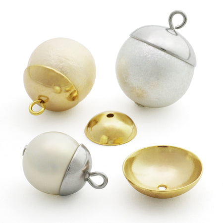 Dome-shaped cap 1 hole gold