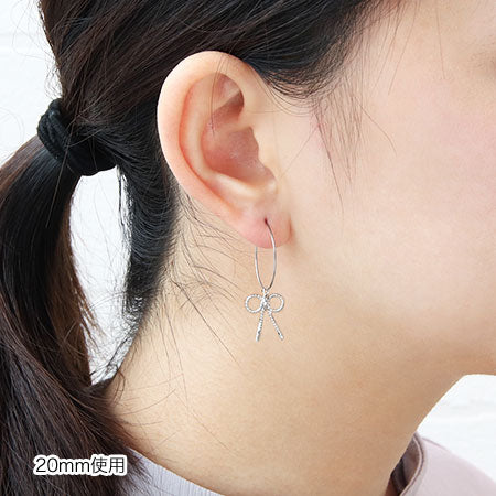 Stainless steel earrings wire hoop fabric