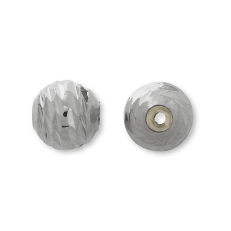 Slide ball cross cut rhodium color
