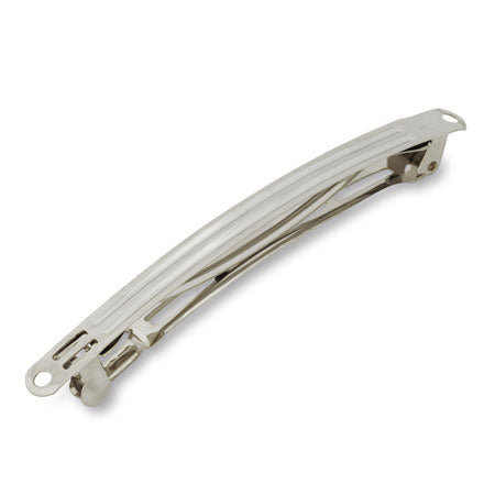 細バレッタ ニッケル