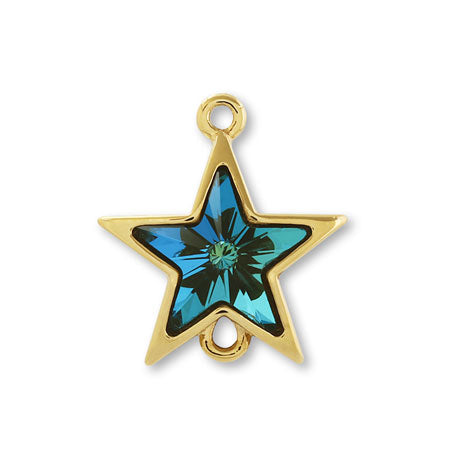 チャーム #4745 スター 2カン クリスタルバミューダブルー/G