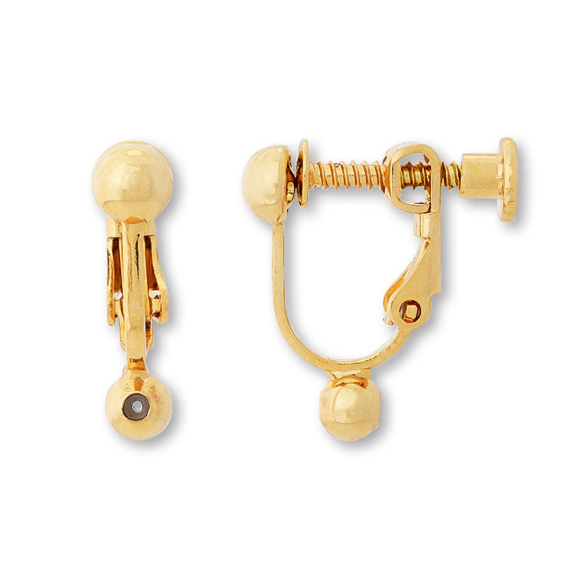 Earring converter screw spring post/hook gold