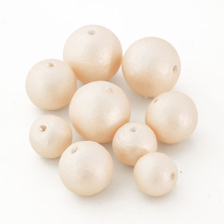 コットンパール マットカラー 丸玉 ペールピンク