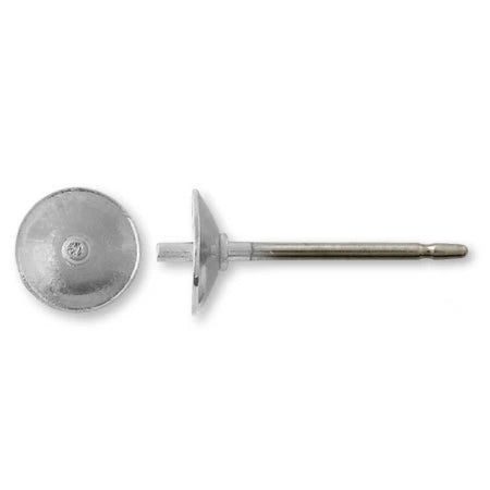 Titanium core rhodium collar Earrings