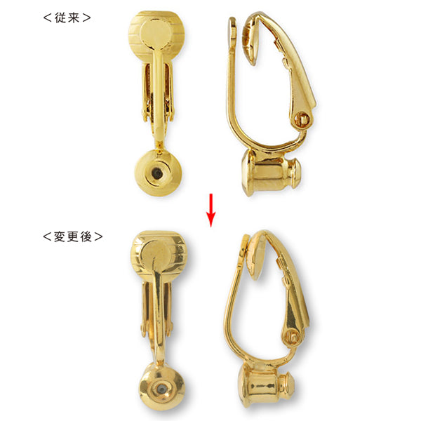 Earring converter for spring post rhodium color