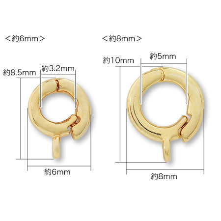 Opening/closing Vatican with round ring, gold