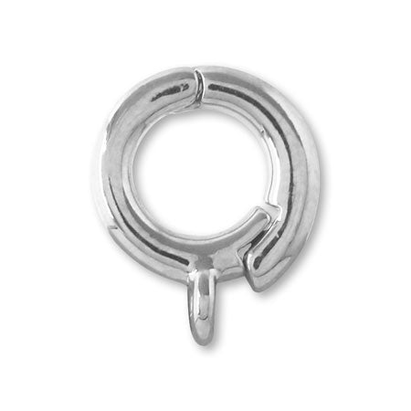 Opening/closing Vatican with round ring, rhodium color