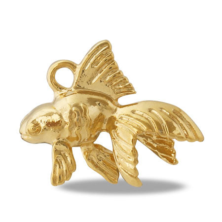 チャーム 和風 金魚 ゴールド