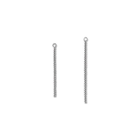 Metal stick twist 1 ring rhodium color