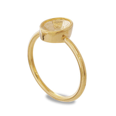 Ring stand with stone seat Oval