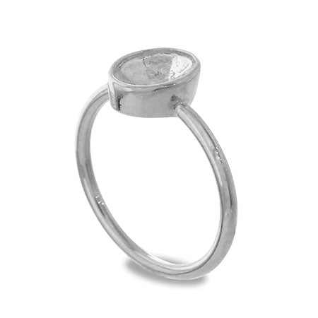 Ring stand with stone seat Oval