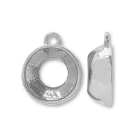 Cast stone seat for #1088 with 1 ring rhodium color