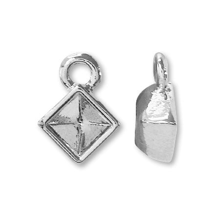 キャスト石座 #4428用 1カン付 ロジウムカラー