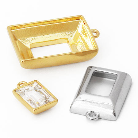 キャスト石座 #4527用 1カン付 ゴールド