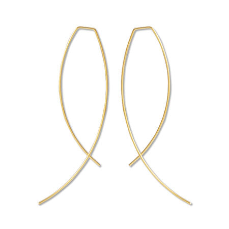 Earrings wire jujube deformation gold