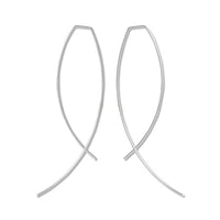 Earrings wire jujube deformation rhodium color
