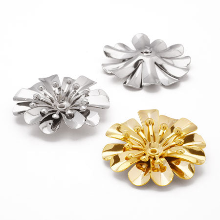 Metal Flower No.3 Rhodium Color