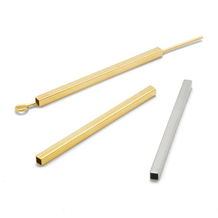 Straight pipe square gold