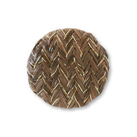 くるみパーツ ラウンド ヘリンボン ブラウン/ゴールド【アウトレット】