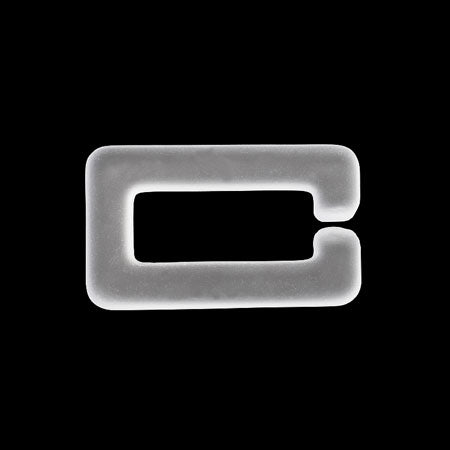 アクリルチェーンパーツ 小判スクエア フロスト