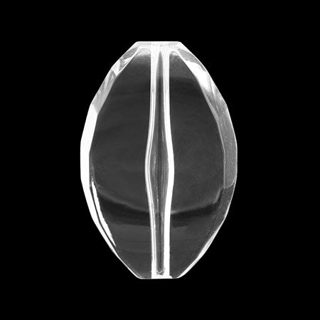 Acrylic made in Germany oval cut crystal